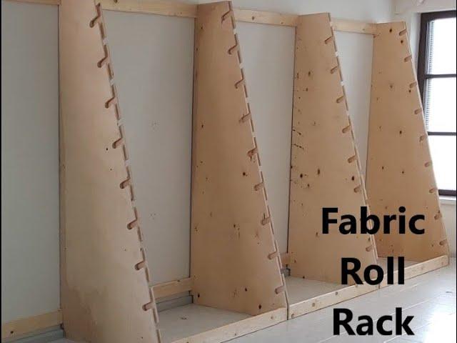 DIY Fabric Roll Rack / Vinyl Holder Rack