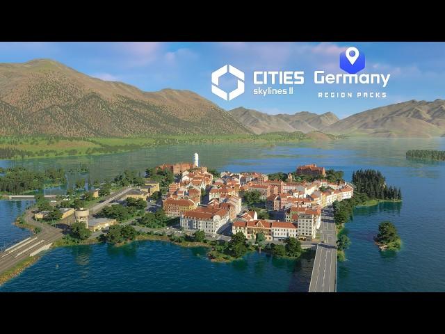 Beautiful GERMAN City with the NEW region pack | Cities Skylines 2