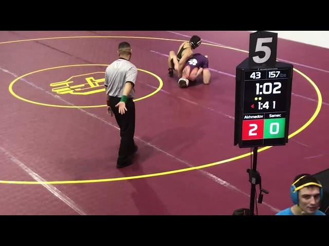 2018 NCWA National Championships, 157 lbs Championship Rd of 32 - Timmy Samec, Clemson vs UMBC