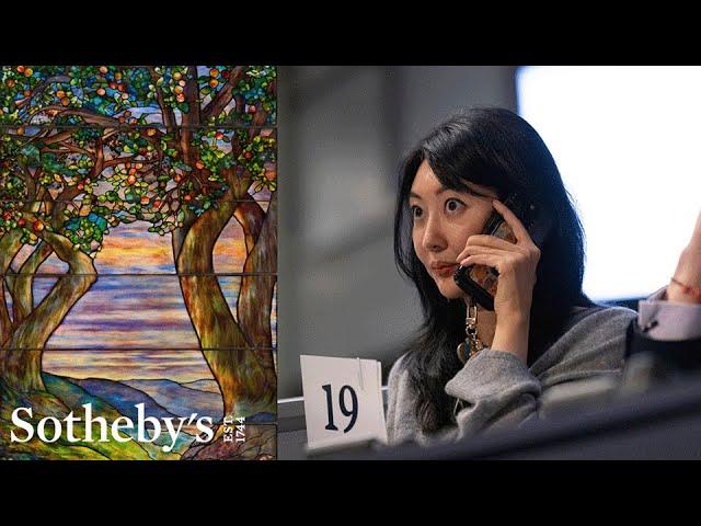 $12.5 Million Tiffany Studios Glass Window Shatters Auction Record at Sotheby's