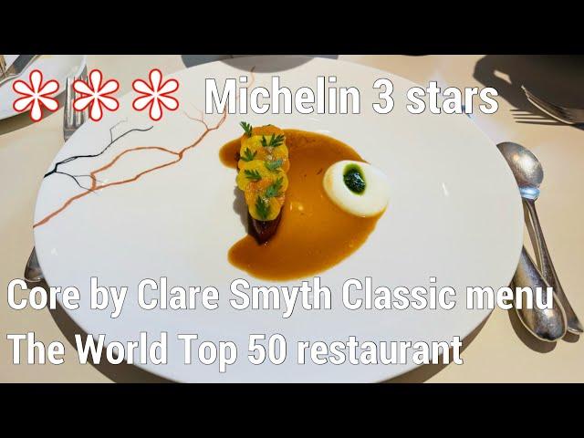 The World Top 3 Michelin Stars Restaurant Core by Clare Smyth Classic Menu-  Fine Dining London