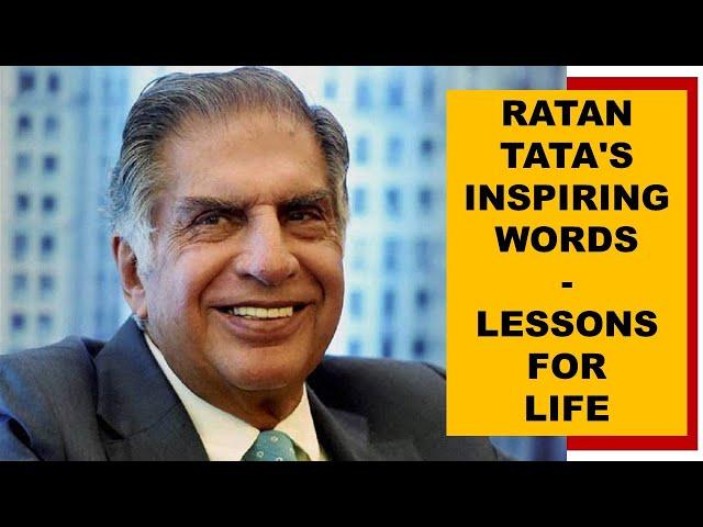 Ratan Tata's Legacy: An Inspiring Speech with Timeless Lessons for all.