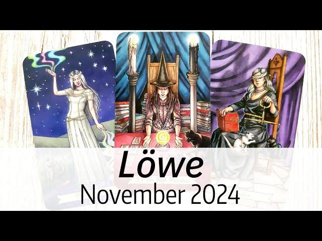 LÖWE - November 2024 || SEHR schnelle & SEHR gute Entwicklungen! Es wird leichter! Tarot