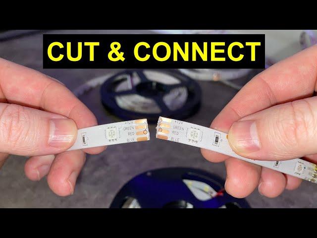 How To CUT, EXTEND and CONNECT LED Strips