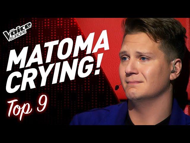 All Blind Auditions that made Coach Matoma CRY! | TOP 9