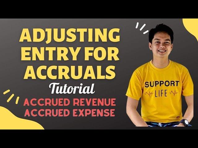 Adjusting Entries for Accruals - Accrued Revenue and Accrued Expense (Tagalog Explained)