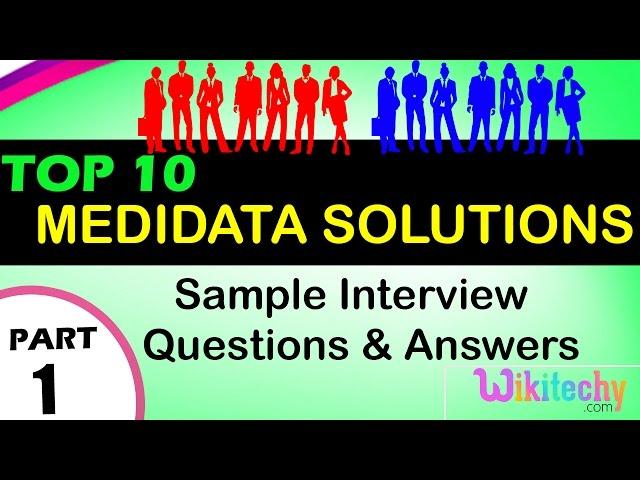 Medidata Solutions top most interview questions and answers for freshers/experienced Lectures