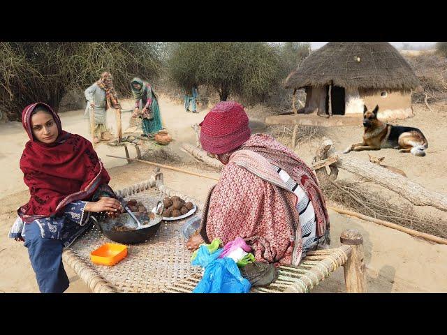 Very Unique Woman Village Life Pakistan | Desert Women Morning Routine | Culture of Pakistan