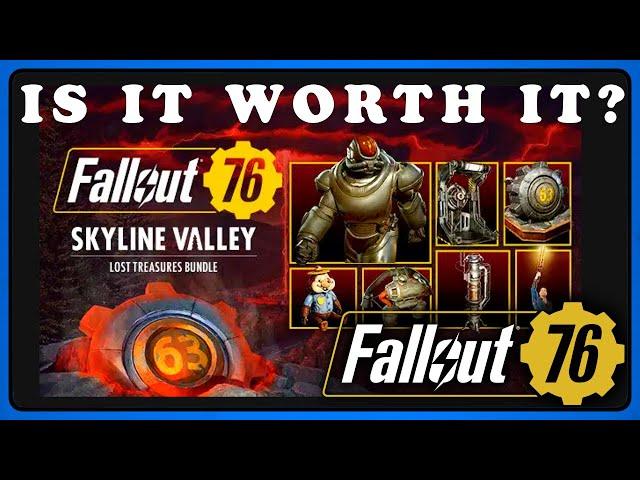 Fallout 76: Skyline Valley DLC Lost Treasure Budle - In Game Showcase. Worth The Money?