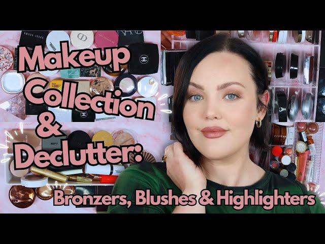 Makeup Collection & Declutter 2024! Bronzers, Highlighters & Blushes