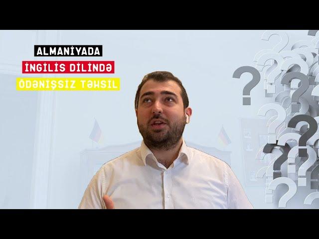 Almaniyada ingilis dilində ödənişsiz təhsil