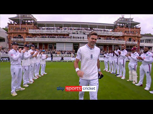 James Anderson walks out at Lord's for the FINAL time 