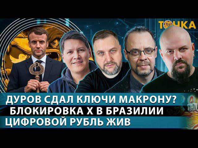 Дуров сдал ключи Макрону? Блокировка X в Бразилии. Цифровой рубль жив? ДЭГ