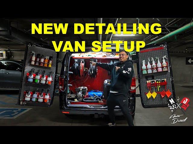 NEW DETAILING VAN SETUP | VAN TOUR | MJ DETAIL