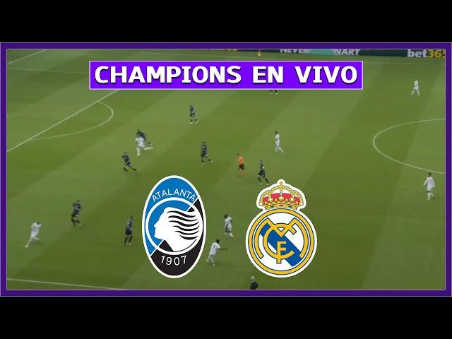  ATALANTA vs REAL MADRID EN VIVO  JUEGA MBAPPE POR CHAMPIONS LEAGUE 2024 | LA SECTA DEPORTIVA