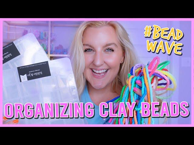 ORGANIZE CLAY BEADS WITH ME (ASMR STYLE) ....this is why I'm on a bead buying ban lol 