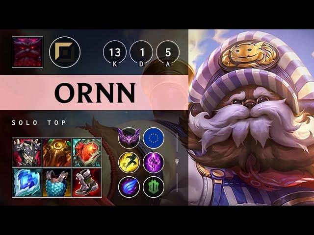 Ornn Top vs Darius: Legendary - EUW Master Patch 14.19