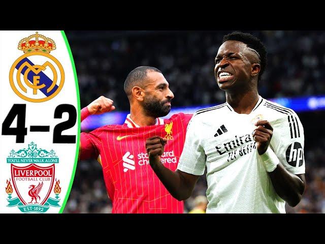 Real Madrid vs Liverpool 4-2 - All Goals and Highlights - 2024  VINI JR