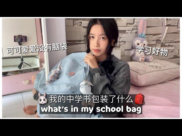 what’s in my school bag/pencil case (high school) 我的中学书包笔盒装了什么 