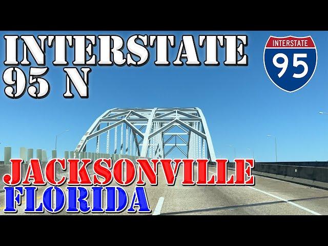 I-95 North - Daytona Beach to Jacksonville - Florida - 4K Highway Drive