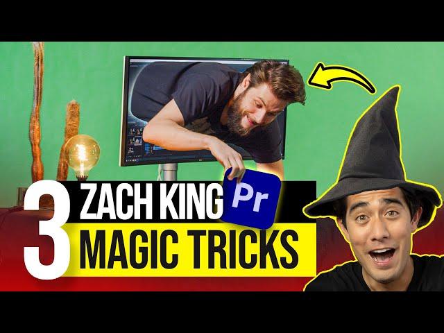3 ZACH KING Inspired EDITING MAGIC Tricks in Premiere Pro