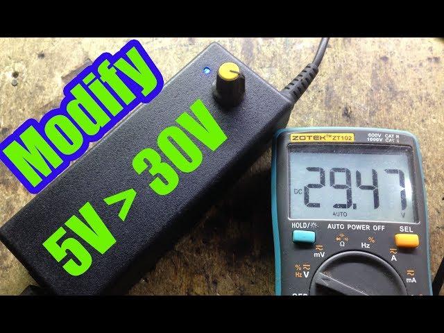 Modify a Laptop Power Supply 5V to 30V | How to make 12v to 220v inverter