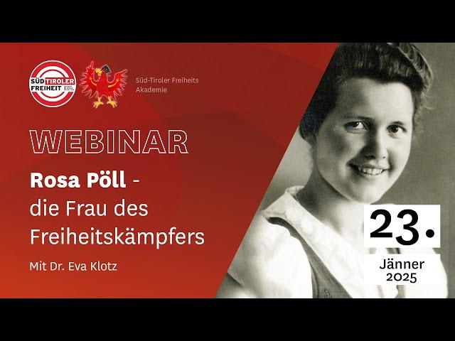 Webinar: Rosa Pöll – Die Frau des Freiheitskämpfers