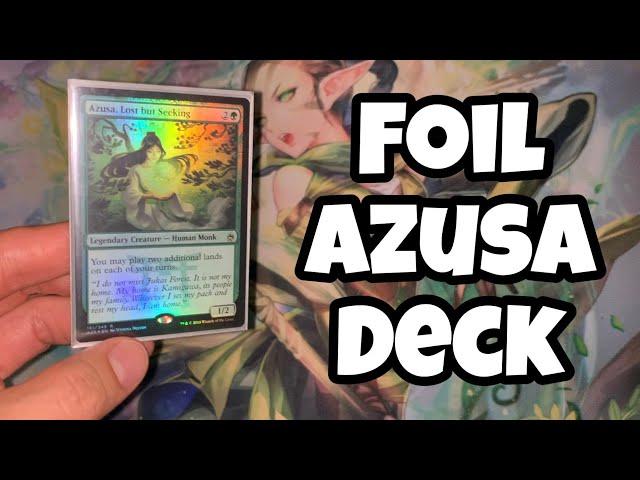 FOIL Azusa Deck - I BLINGED Out My EDH Deck // Magic the Gathering // EDH // Commander