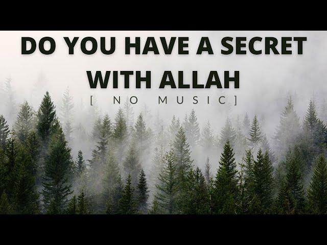 Secret With Allah | Emotional Nasheed | (Vocals Only) Arabic Lyrics with Translation