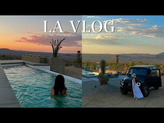 LA Vlog EP.1 | Luxury Joshua Tree Experience | Private Infinity Pool | LA’s hottest grocery store