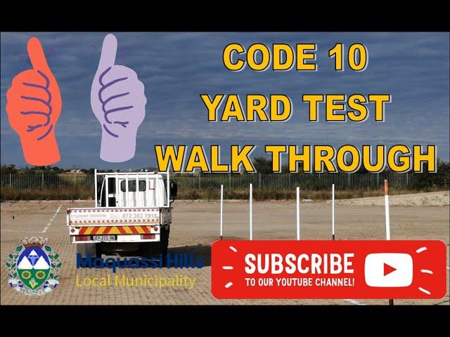 Code 10 yard walk through/ YARD TEST/ YARD LAYOUT