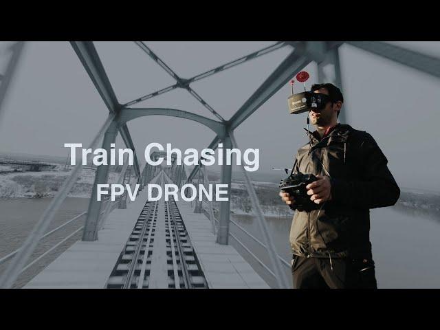 Train Chasing on bridge - Cinematic FPV Drone (FPV Romania)