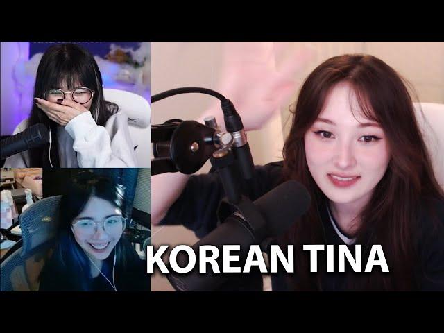 Lily & Tina Speaking Korean to Miyoung's Mom