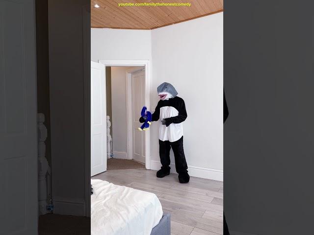 Funny prank try not to laugh Panda Scary Chucky shark ghost prank comedy #funny #shorts