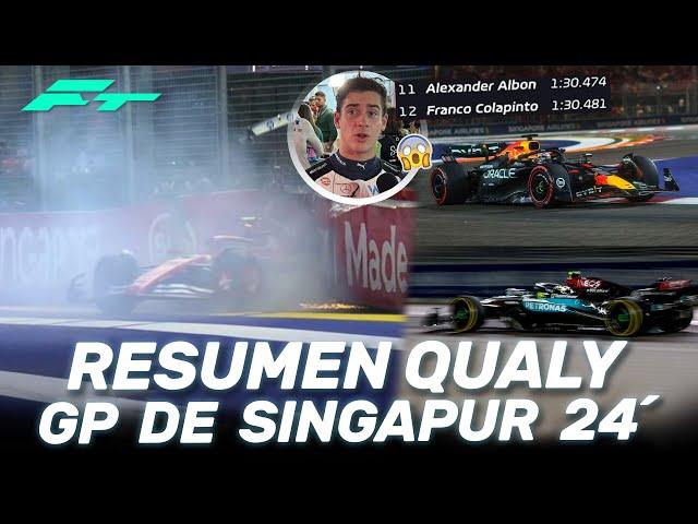 FERRARI la PIFIA... COLAPINTO SORPRENDE, VERSTAPPEN SALVA a RB - RESUMEN QUALY GP SINGAPUR F1 2024