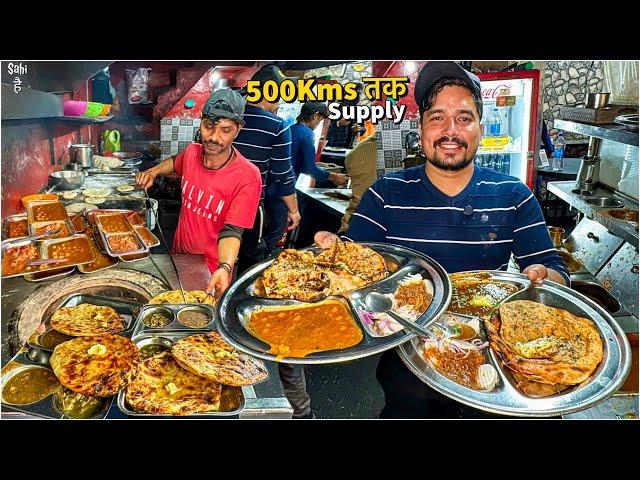 AMBARSARIYA Street Food India  Kaali Sadak ka NUMBER 1 Punjabi Lunch