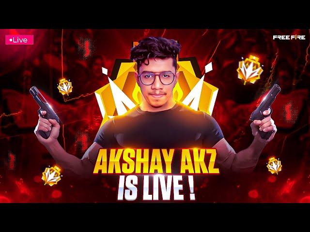 Free Fire Live - GrandMaster Rank Pushing To Top 1 #freefirelive #akshayakz