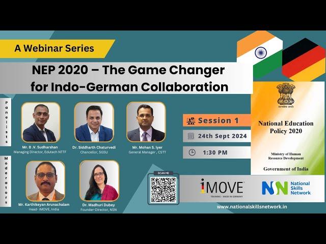 NEP 2020 – The Game Changer for Indo-German Collaboration | Session One