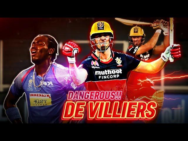 Dangerous" De Villiers Saviour inning | RCBvsRR | AB De Villiers | CricUniverse MD