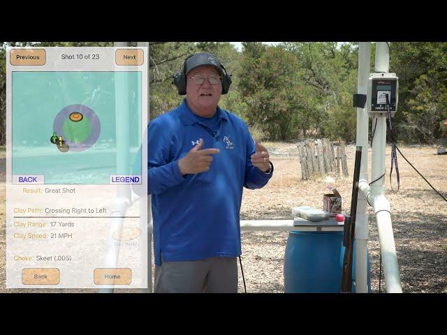 Sporting Clays Rabbit Target with the Shot Tracker!
