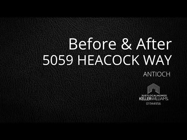 5059 Heacock Way Antioch CA 94531 │ Before and After Staging by Sheila Zarekari Realtor