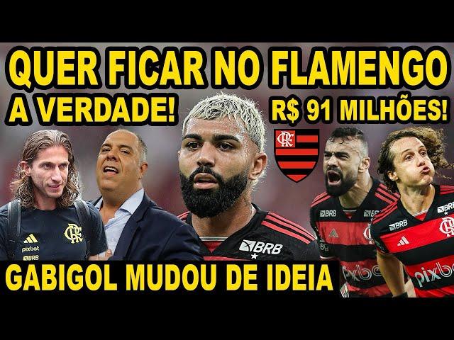 GABIGOL MUDOU DE IDEIA? QUER FICAR NO FLAMENGO? A VERDADE! MENGÃO AGUARDA PROPOSTA DE 91 MILHÕES! E+