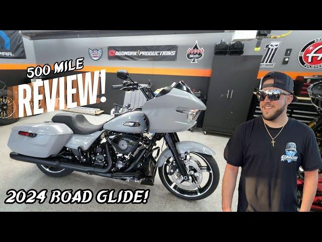 2024 HARLEY DAVIDSON ROAD GLIDE - 500 MILE REVIEW! *BLOWN AWAY*