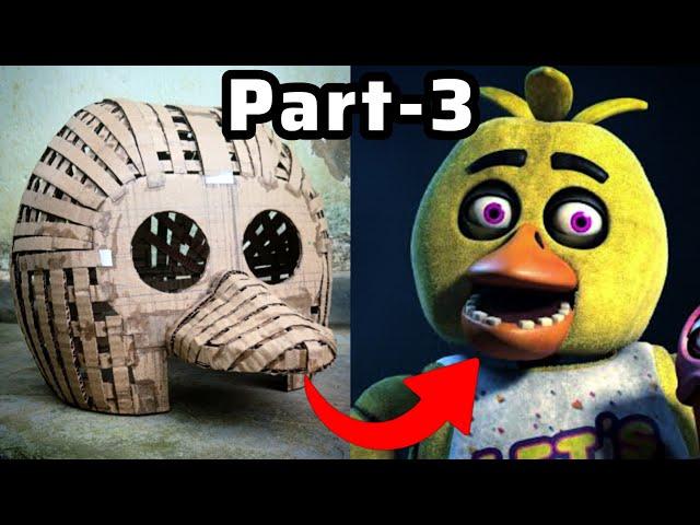 Movie Chica Cosplay Part 3 How To Make Cardboard Mouth Shape FNAF DIY