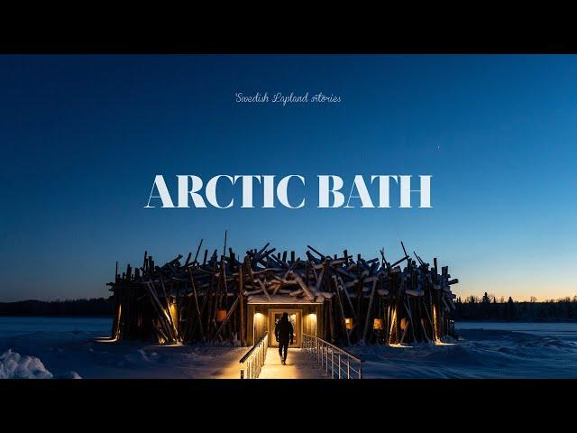 Arctic bath in Swedish Lapland