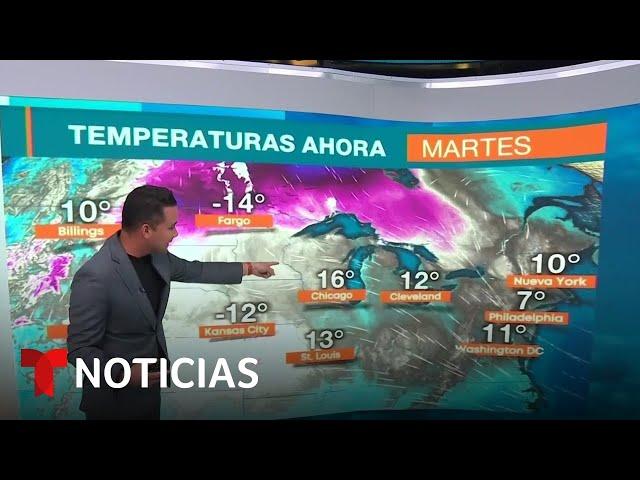 El tiempo frío permanecerá en el país y se espera una nueva tormenta invernal | Noticias Telemundo