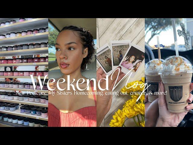 WEEKEND VLOG: another failed pedicure, getting my sisters ready for hoco, cooking, errands & more!