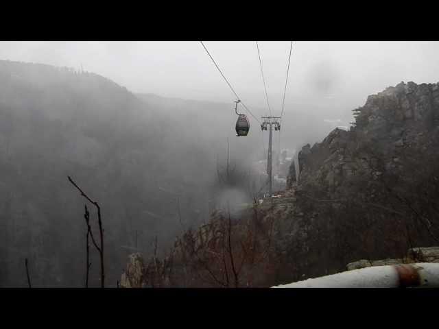 Seilbahn-Thale bei Sturm