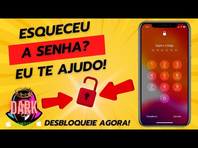 Como Desbloquear Qualquer iPhone Bloqueado na Senha Numérica ou de Bolinha [ Método Rápido e Fácil ]