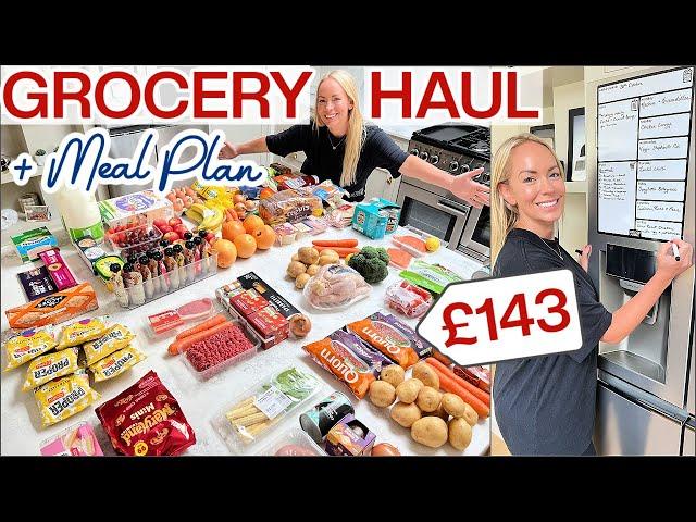 HUGE GROCERY HAUL + FAMILY OF 5 MEAL PLAN FOR THE WEEK  | Emily Norris